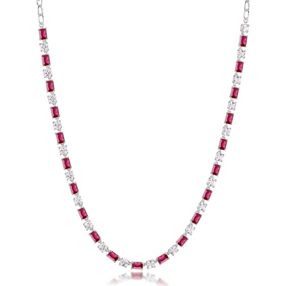 Collier Brosway Femme FANCY - PASSION RUBY in Argent FPR32 - FPR32